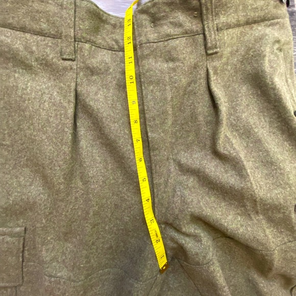VTG SCHILLING OHG REICHARTSHAUSEN GERMAN MILITARY HEAVY WOOL CARGO PANTS - Picture 12 of 15